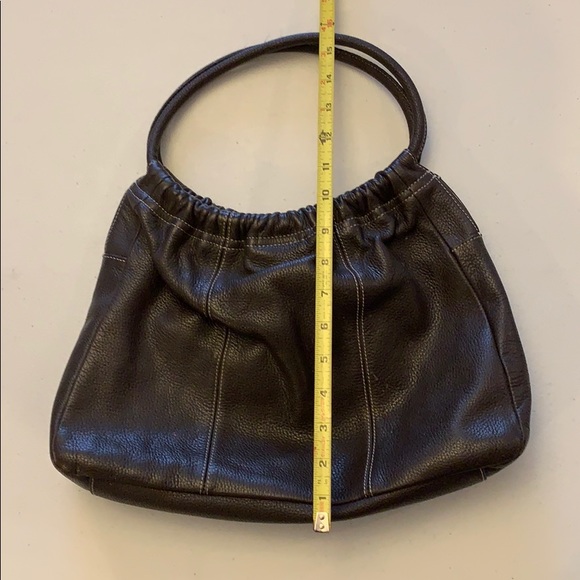 Vintage Ann Taylor Loft Brown Leather Hand Bag - Picture 8 of 8